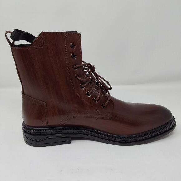 Mens Brown Boots Side Zip Lace Up Ankle Boots EU 46 US 12 main image 16